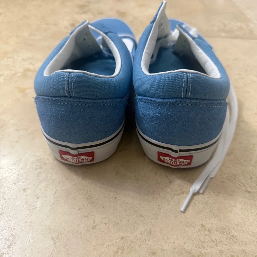 Vans Old Skool Ultramarine Blue Suede Canvas Skate Shoes Mens 11 Low Top Sneaker